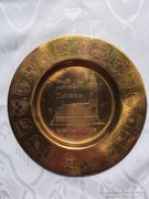 German copper plate, nearly half a kg.