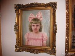 Kislány portré ,kifogástalan  keretben 1942
