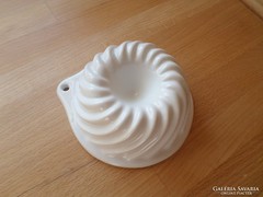 Kerámia fehér mázas kis sütőforma 12 cm