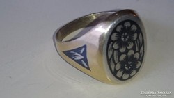 ezüst Orosz 875 niellós gyűrű