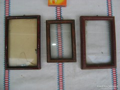 Régi képkeret üvegezve - három darab -együtt eladó