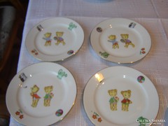 Csodaszép gyerek macis jelenetes tányérok  cseh 52 es jelzet