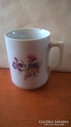 Zsolnay floral pattern mug