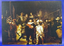 0G240 Rembrandt Éjjeli őrjárat színes reprodukció