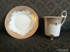 FINE PORCELAIN, csésze+alj, gyönyörű Japán porcelán