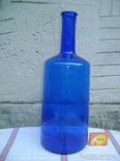 Kék színű üveg palack - 38 cm