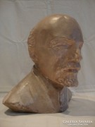 Borbás (?) terrakotta Lenin szobor büszt