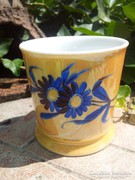 Antique floral luster mug