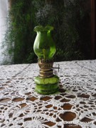 Mini zöld petróleum lámpa
