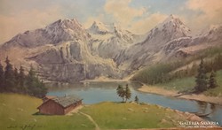 Magyar festő: Svájci Alpok