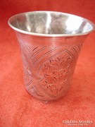 Régi orosz ezüst keresztelő pohár