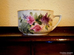 Orgonás-rózsás Haas  Czjzek porcelán teás csésze