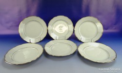 0H315 Régi cseh Bohemia porcelán tányér 6 darab