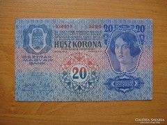 *** Extra 1913-as bélyegzés nélküli I. kiadású 20 korona***