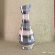 Iparművész csíkos kerámia váza -art design ceramic vase (74)