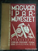 Magyar Iparművészet folyóirat 1933, melléklettel