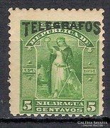 Nicaragua 1892 Telegrafos 5 centimos / nem falcos /