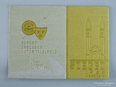 Szegedi Autóstalálkozó Plaque 1964