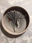 Iparművészeti, jelzett kerámia falitál - art ceramic bowl (79)