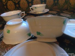 Zöld virágos ZVE teás csészék alátét