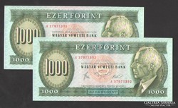 1000 forint 1983. "A". UNC! RITKA!