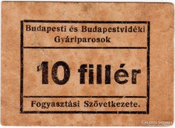 Budapesti és Budapestvidéki Gyáriparosok - 10 fillér