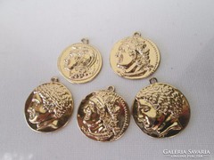 5 db római császárság érme medál másolat tűzaranyo