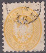 1864. Lombardia-Velence 2 Soldi, sárga, Mi#19, CV. 500,-