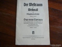 Az "Új Európa" védelmi térképe 1939 - Németország