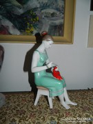 Paprikafűző : hollóházi porcelán figura