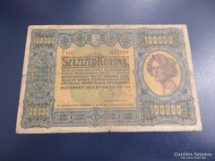100.000 korona 1923 - Eredeti állapotban !