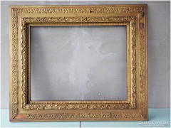  Díszes antik képkeret , vágható - falc 50,5 X 40  cm.