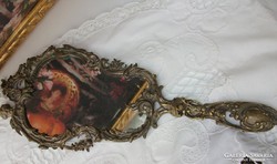 Kézitükör , barokk stílusú angyalos kézitükör 
