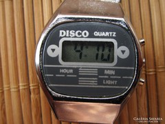Retro digitális disco quartz jól működő női óra szíjával  