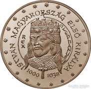 István Magyarország első királya - SZÍNEZÜST emlékérme