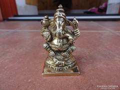 Ganésa hindu, tömör Sárgaréz szobor