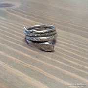 Régi kígyós ezüst gyűrű 