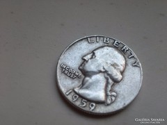 1959 ezüst negyed dollár,6,25 gramm 0,900 