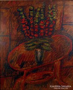 Román György (1903-1981) " Virágok vázában"