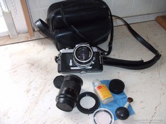 Nikon fényképezőgép objektívval, szűrővel,táskájában eladó!