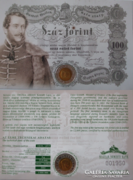 Kossuth 100 Forint emlék első napi veret 2002
