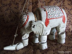 Régi marionett báb elefánt
