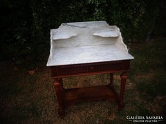 Antik márványlapos asztalka!!Pipere,mosdó