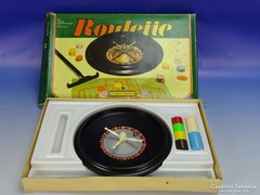 0H541 Régi roulette rulett társasjáték dobozában