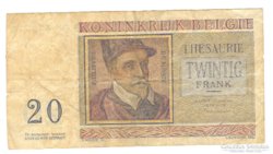 20 frank 1956 Belgium