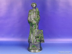 0I083 Jelzett Szent Kristóf kerámia figura 25 cm
