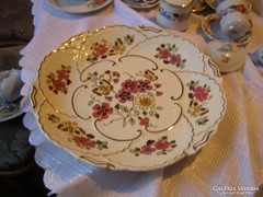 Zsolnay pillangós hatalmas fali tányér