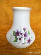 Porcelán ibolyás aquincum-i váza 