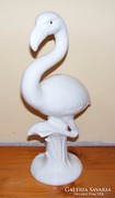Olasz porcelán flamingó figura
