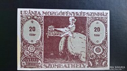 Szombathely,Uránia Mozgófényképszínház 20 Fillér 1920.